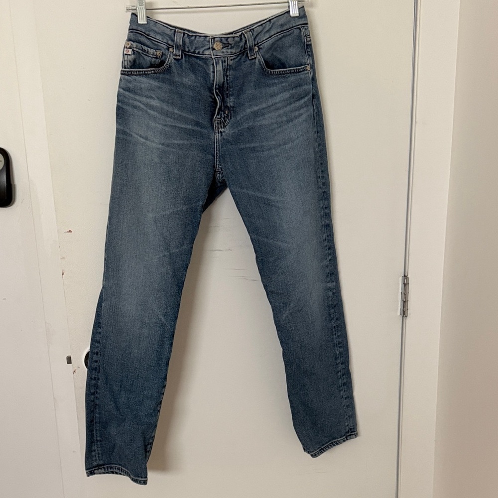 AG Adriano Goldschmied Women’s Boyfriend Jeans in Medium Blue Wash